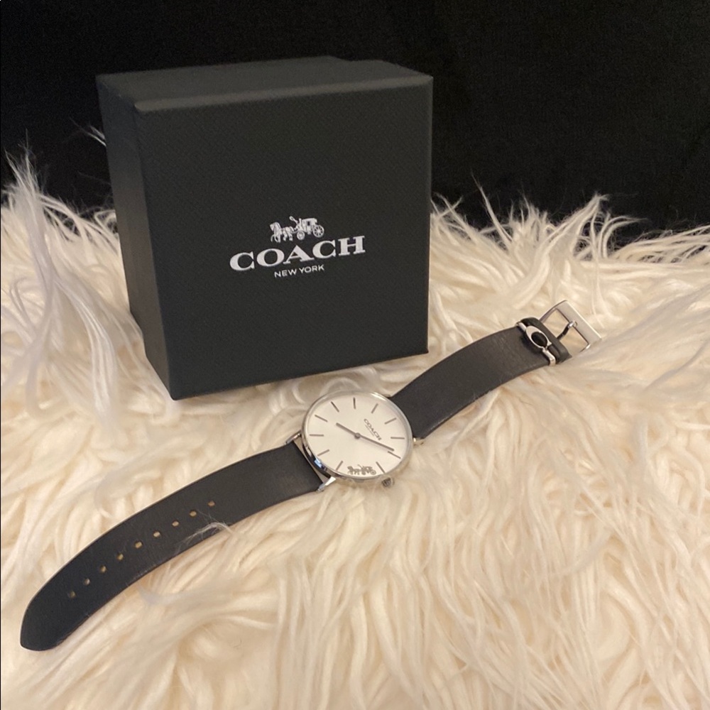 Coach Black and Silver Watch